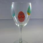 Handpainted Easter Wine Glass Personalized Easter..