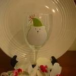 Polar Bear Wine Glass Handpainted
