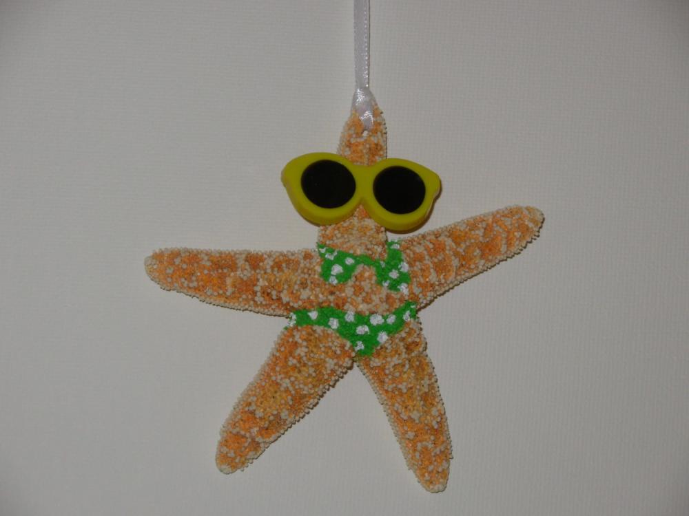Starfish Bikini Christmas Ornament